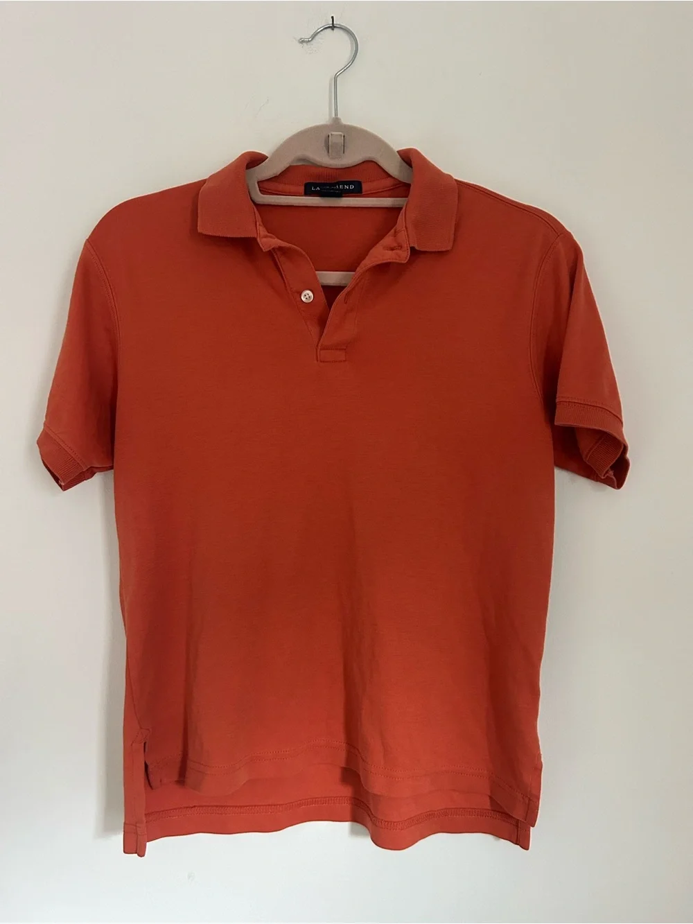 Lands' End Boys' Rust-Orange Short Sleeve Polo